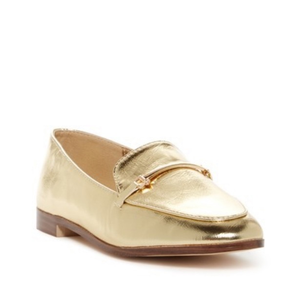 Gold Bar Hardware Slip On Boyfriend Loafers - Picture 8 of 8